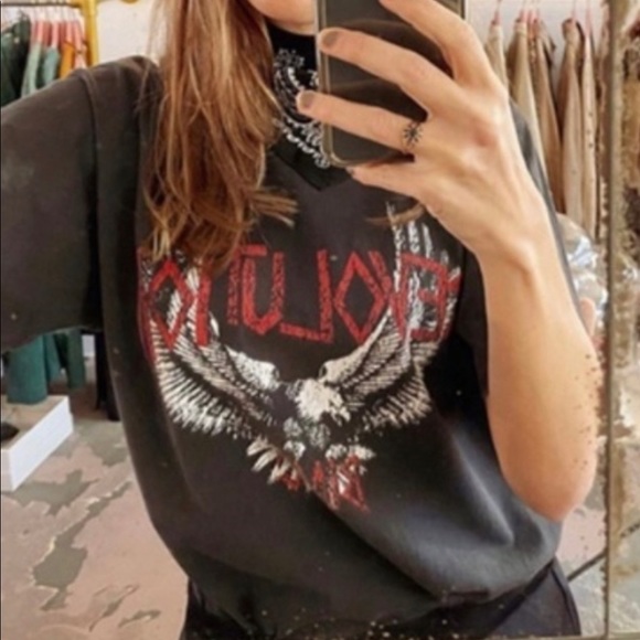 Revolution Eagle graphic black tee Rock - Picture 4 of 4